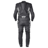Lederkombi GR-1 2PC schwarz-grigio-weiss