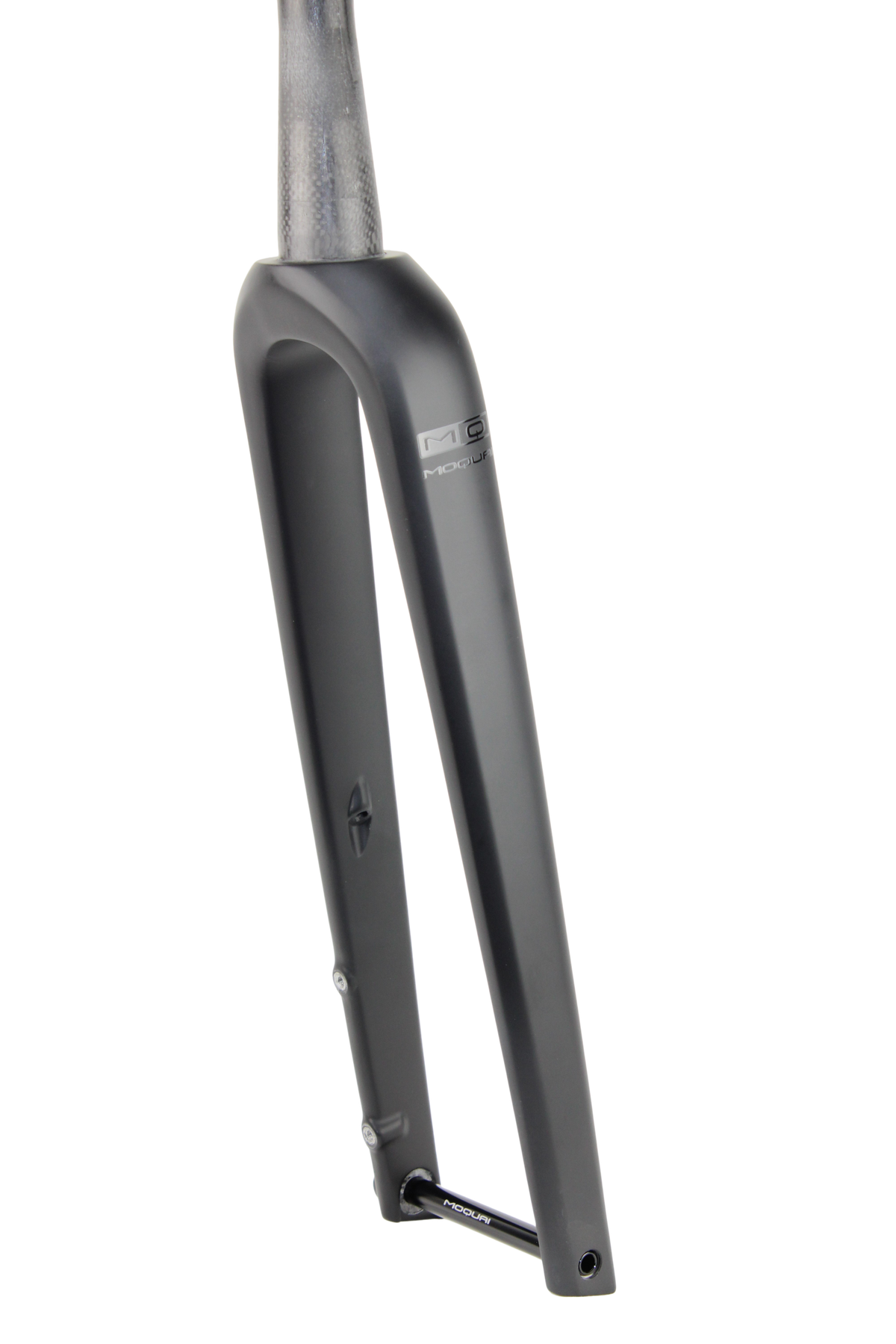 Gravel-Race Carbon Gabel für integrierte Kabelführung - schwarz
