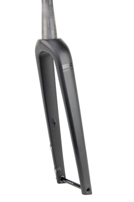 Gravel-Race Carbon Fork for Integrated Cable Routing - Black