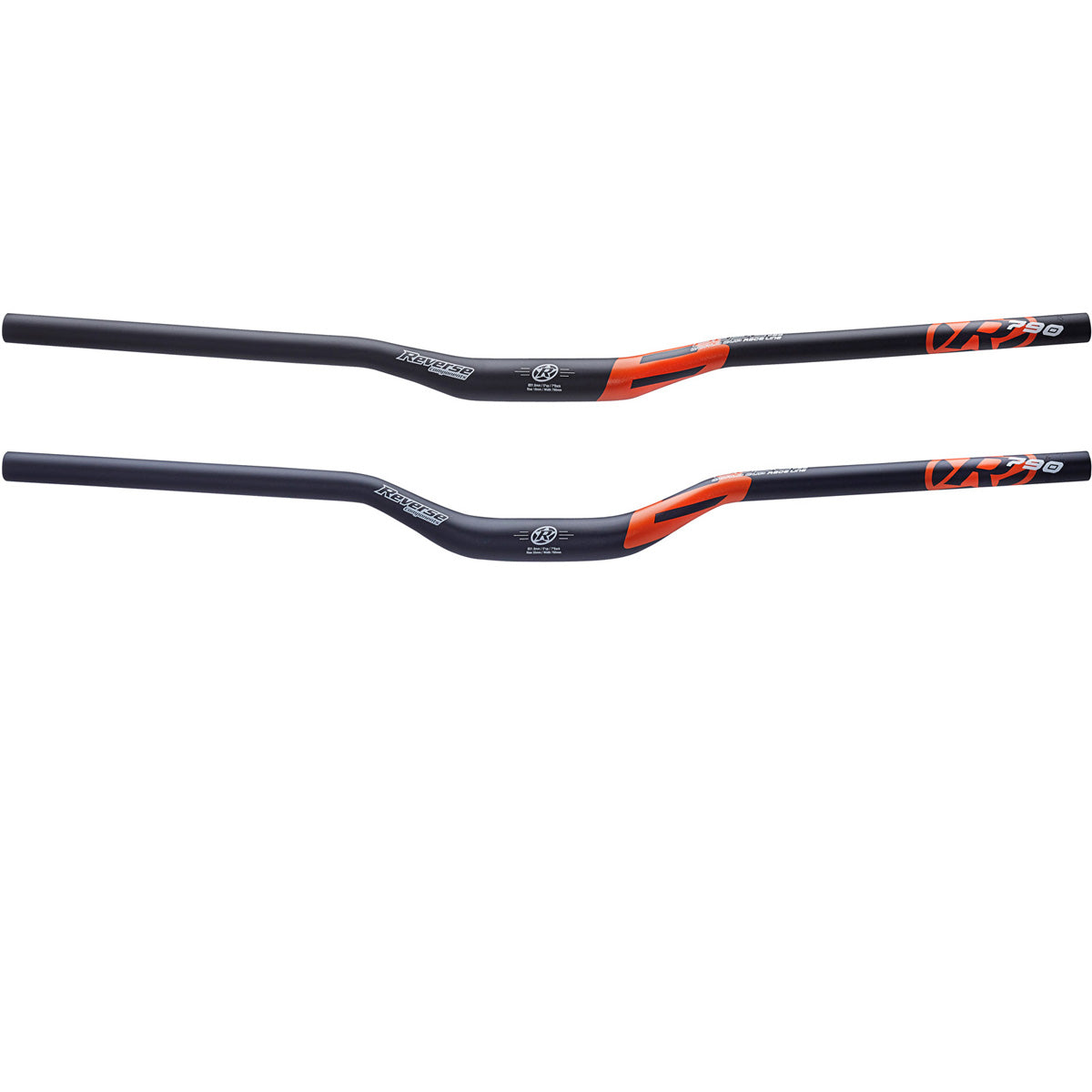 Base Handlebar Riser 790mm Bar 31.8mm - Matte Black/ Fox-Orange