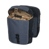 Double sacoche Miles noir/gris - 34 litres