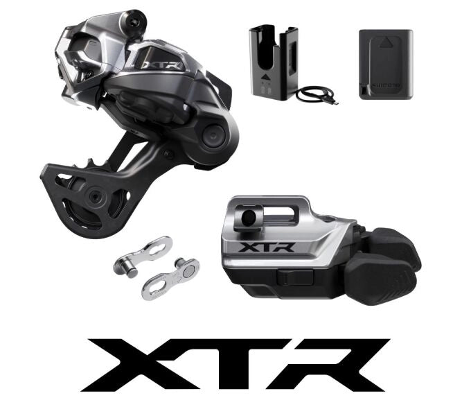 XTR Di2 M9250 Kit di Aggiornamento Cambio, Manettino I-Spec EV, Lunghezza Gabbia Media - 12 velocità