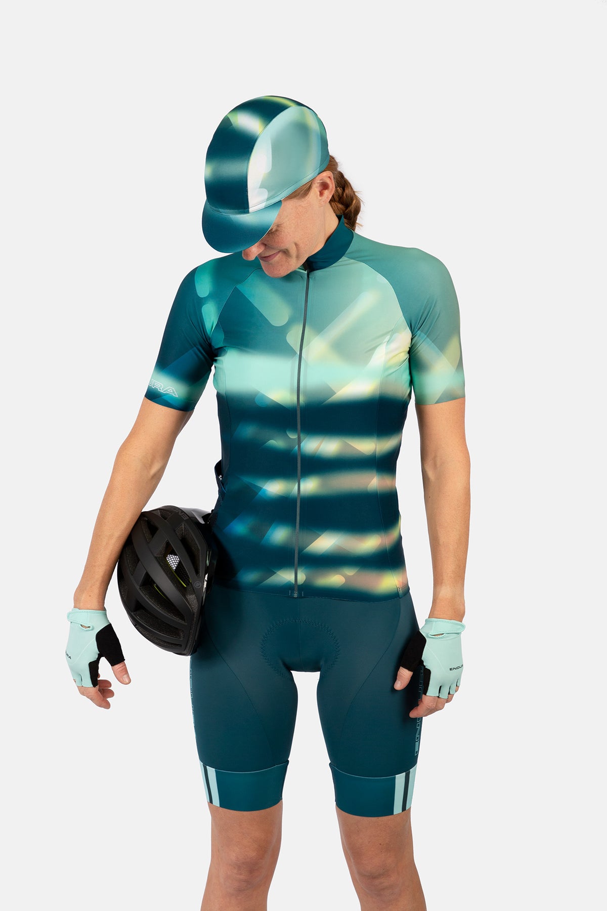 Dames Virtual Texture Tricot (korte mouw) - Glacier Blue