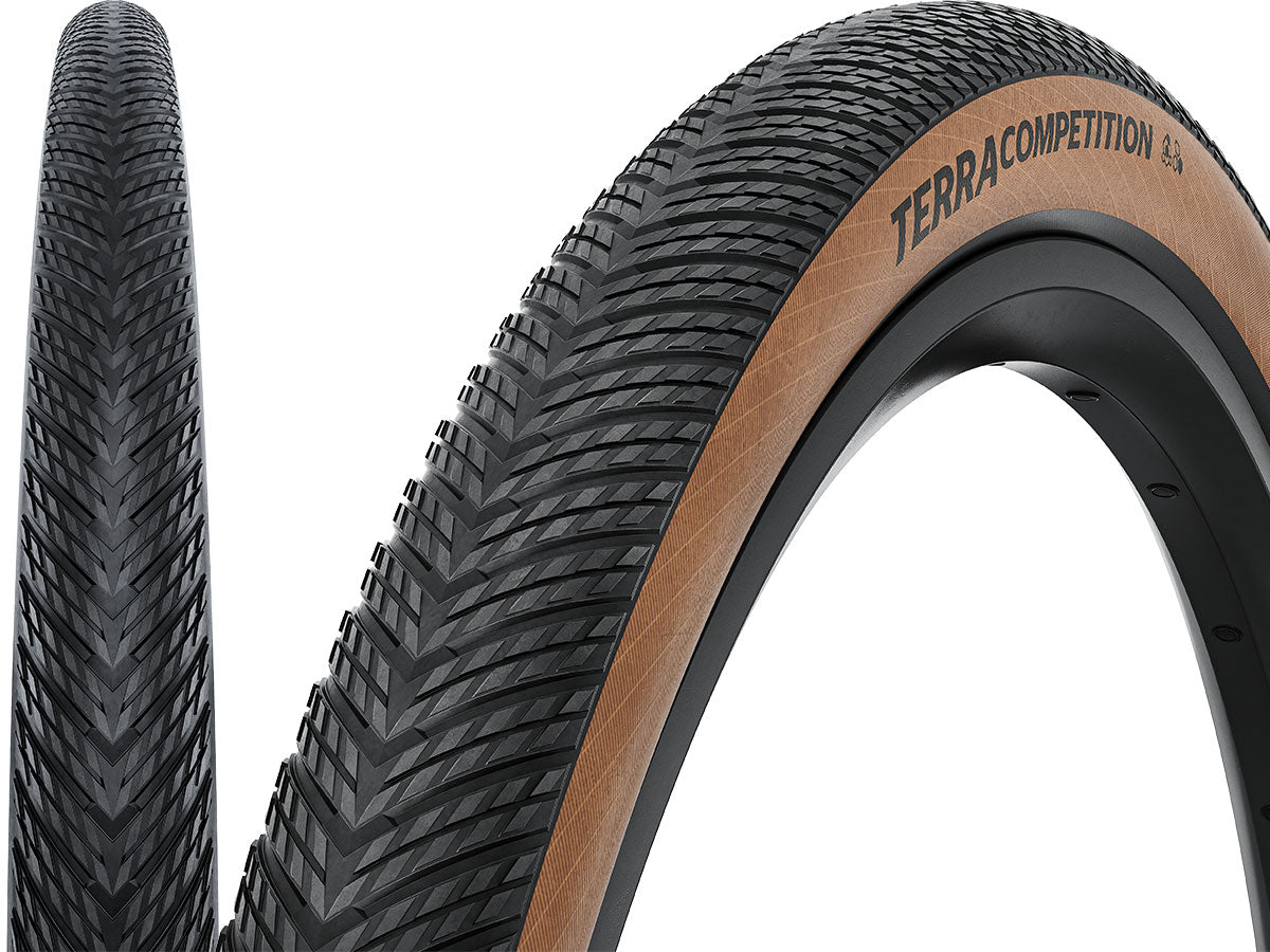 Terra Competition, Trail Grip, 28“ Faltreifen TLR - schwarz/transparent