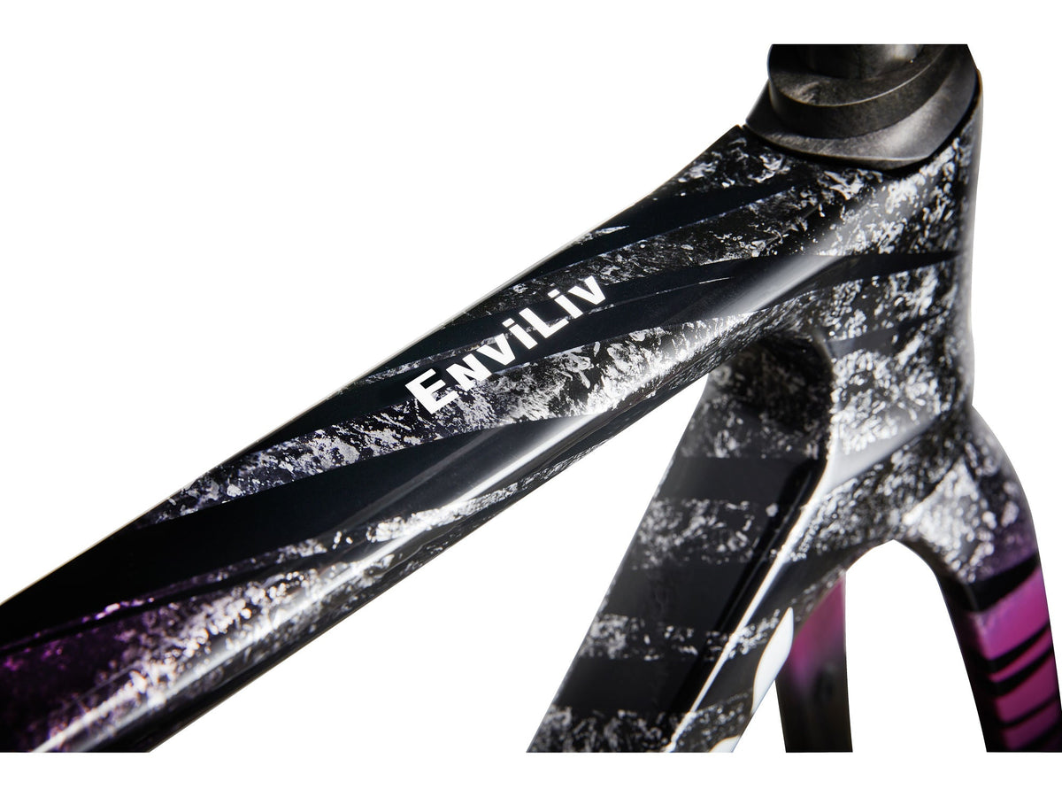 EnviLiv Advanced SL Rahmenset - Aubergine / Raw Carbon Liv