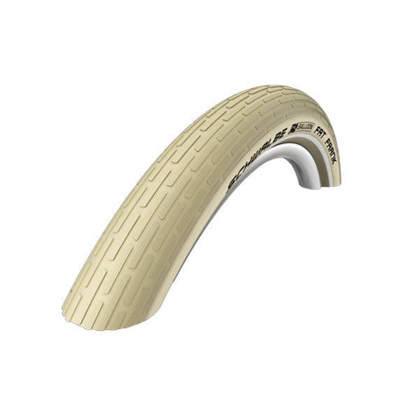 Fat Frank Wire Tire - 26x2.35 inch - K-Guard - Reflective Stripe - cream