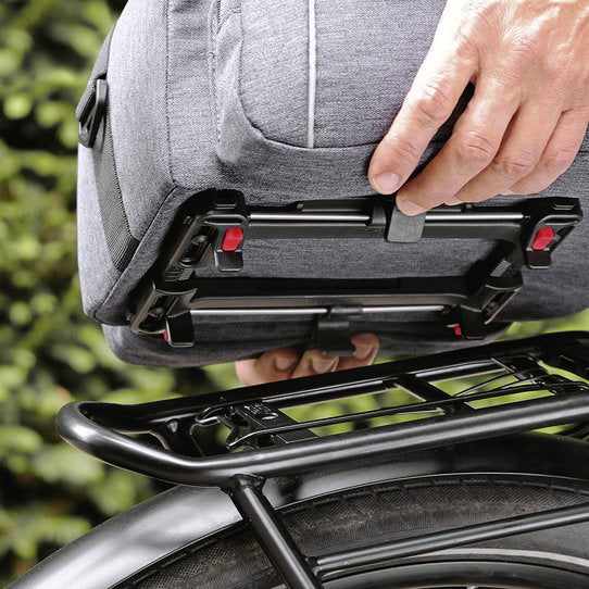 KLICKfix Gepäckträgertasche Rackpack 1+, 13-18L, UniKlip 2 - schwarz