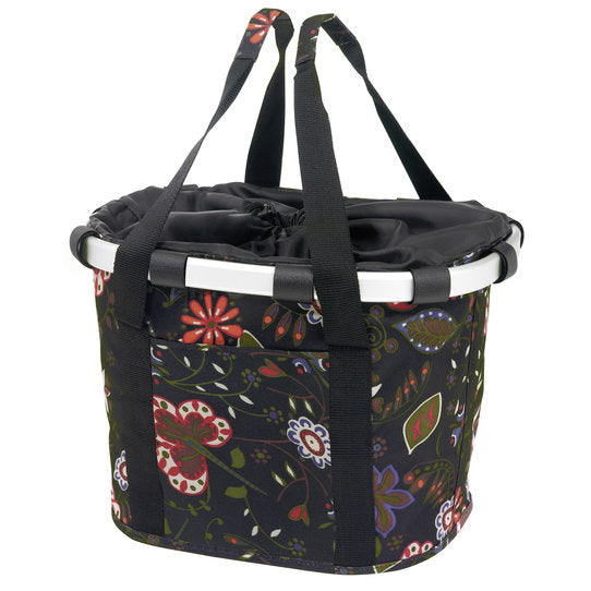 KLICKfix City-Tasche Bikebasket 15L - folklore/schwarz