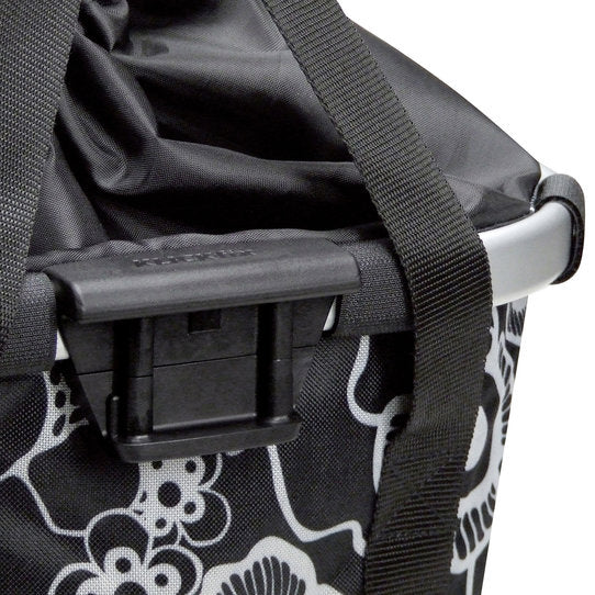 KLICKfix Citykorb Reisenthel Bikebasket 15L - fleur schwarz