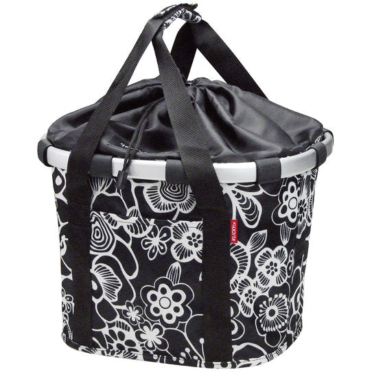 KLICKfix Citykorb Reisenthel Bikebasket 15L - fleur schwarz