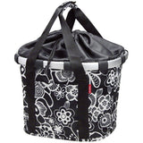KLICKfix Citykorb Reisenthel Bikebasket 15L - fleur schwarz