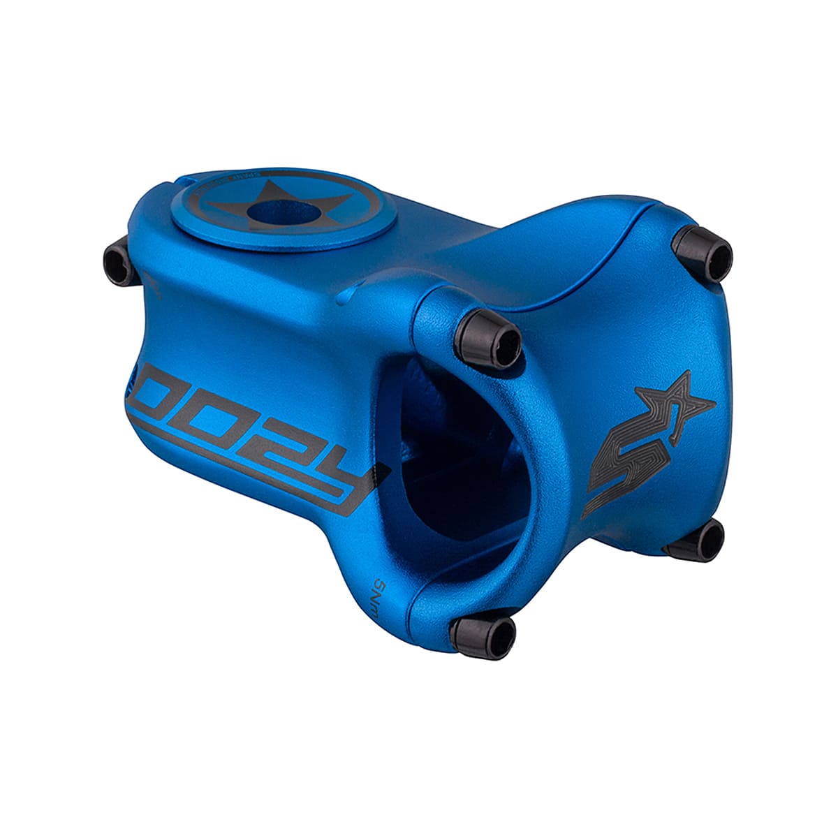 Oozy Trail Attacco Manubrio - 31,8 mm - Shotpeen - Blu