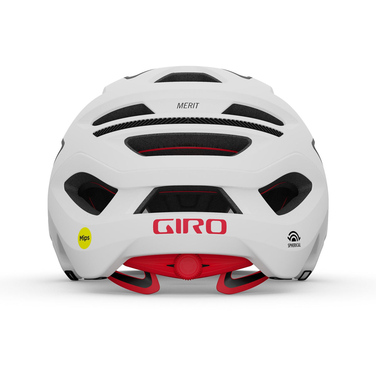 Merit Spherical fietshelm - mat wit/zwart