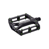 Black ONE platform pedals - pins light green 