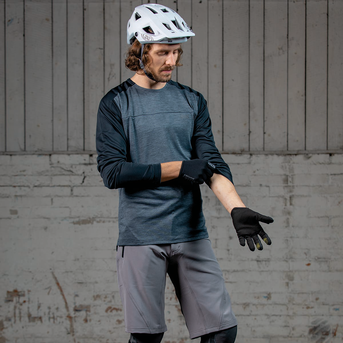 Flow X Trikot langärmlig - Grau/Schwarz iXS