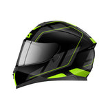 1100 2.0 Motorradhelm matte black yellow