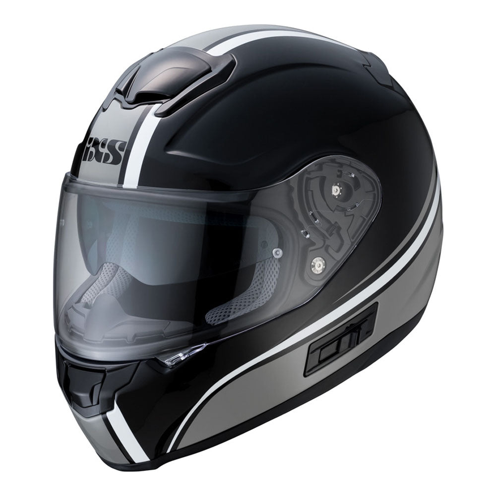 215 2.1 Motorradhelm black grey white