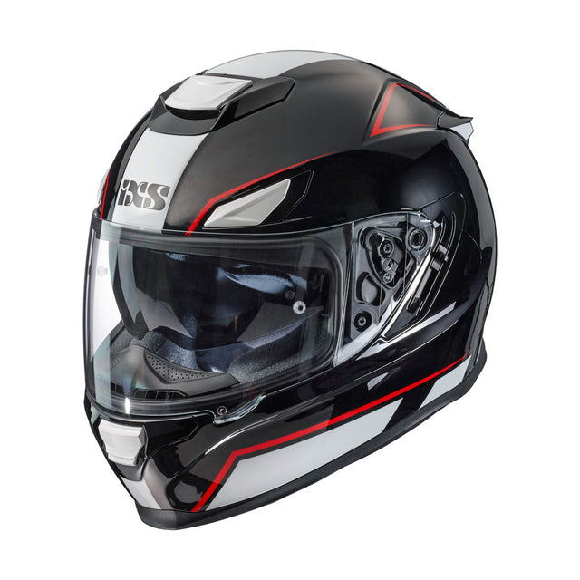 315 2.1 Motorradhelm black white red