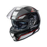 315 2.1 Motorradhelm black white red