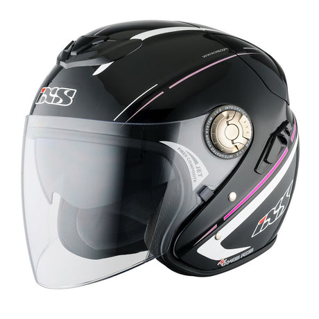 HX 91 Boost Motorradhelm (schwarz/weiss/pink)