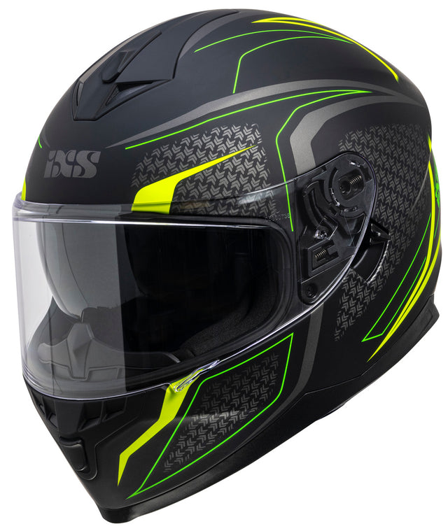 Integralhelm iXS1100 2.4 - schwarz matt-gelb fluo