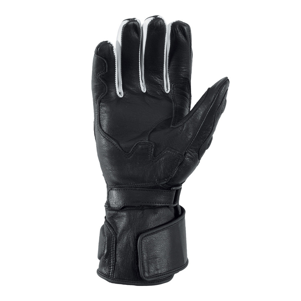 Novara Evo Motorrad-Handschuh black white