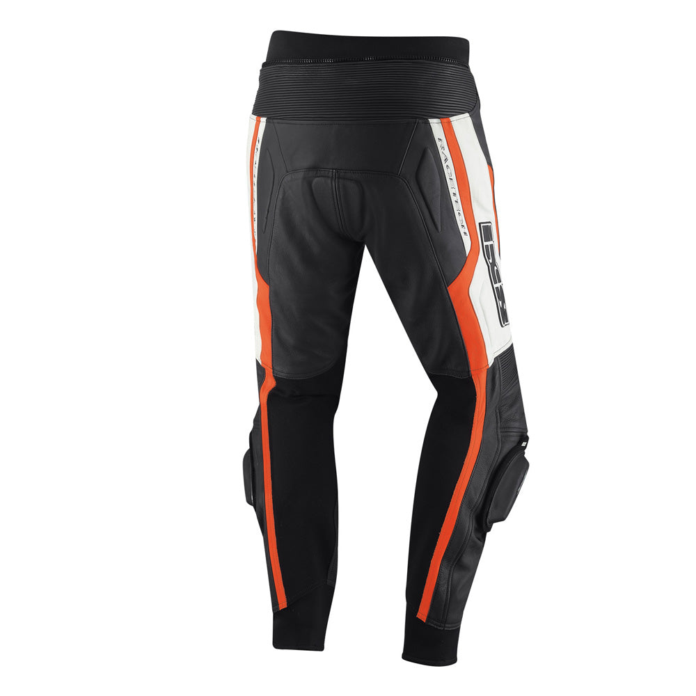 Rouven Lederhose - schwarz-rot