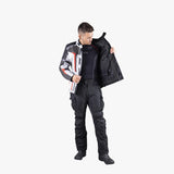 Tour Jacke Evans-ST 2.0 hellgrau-grau-rot
