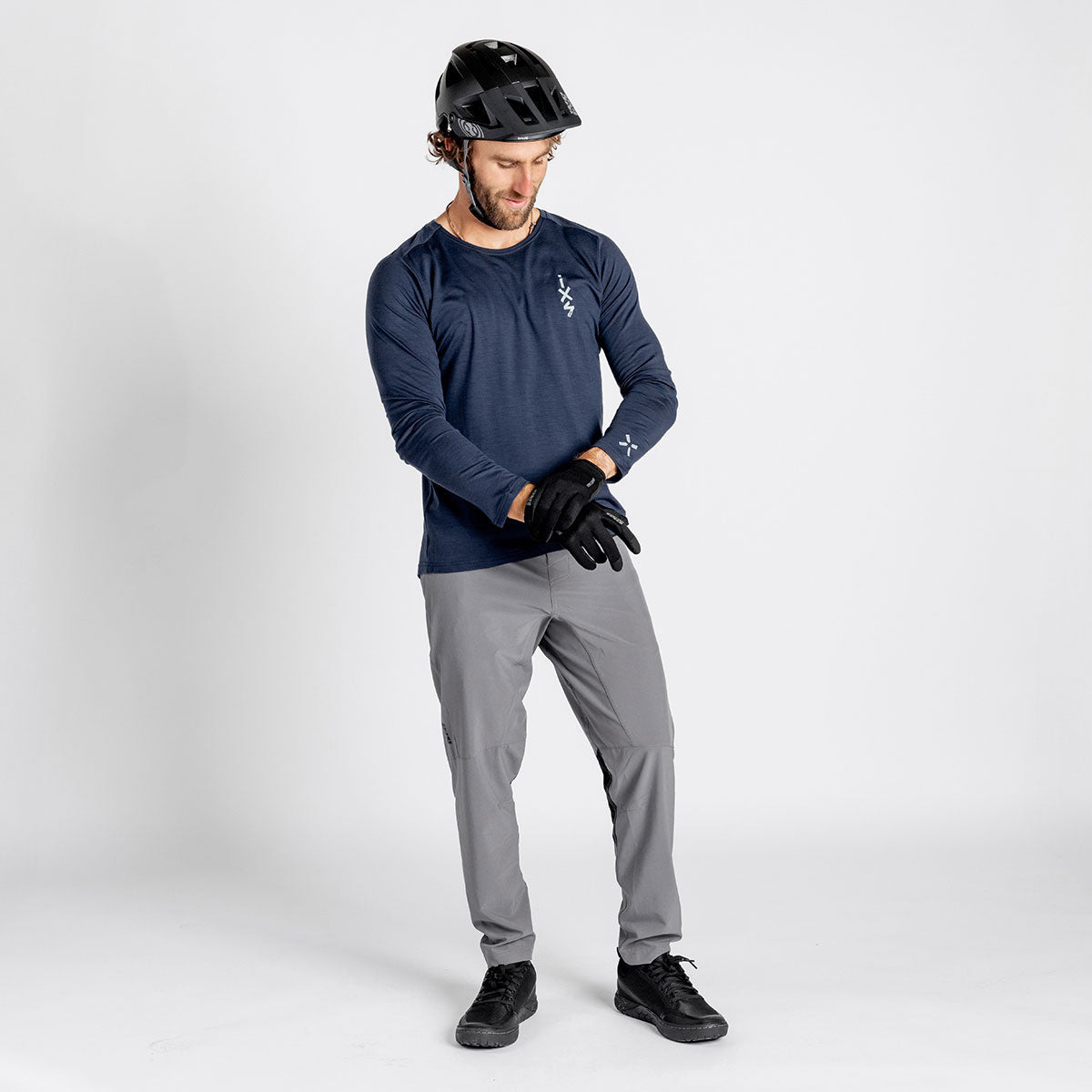 Flow Merino longsleeve Jersey - Marine iXS