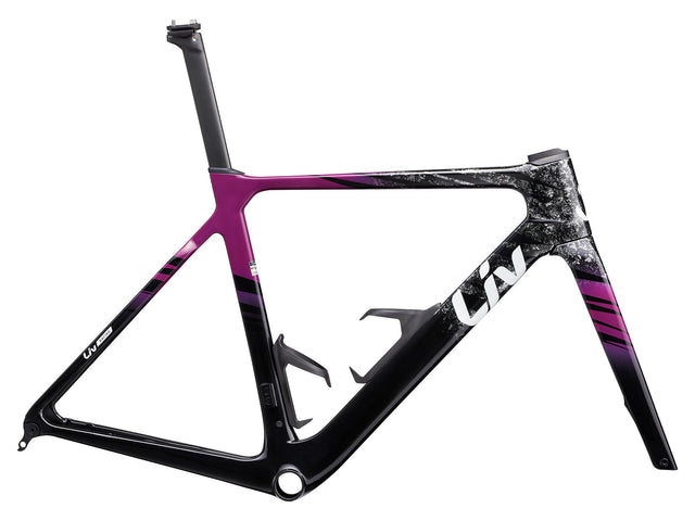 EnviLiv Advanced SL Rahmenset - Aubergine / Raw Carbon Liv