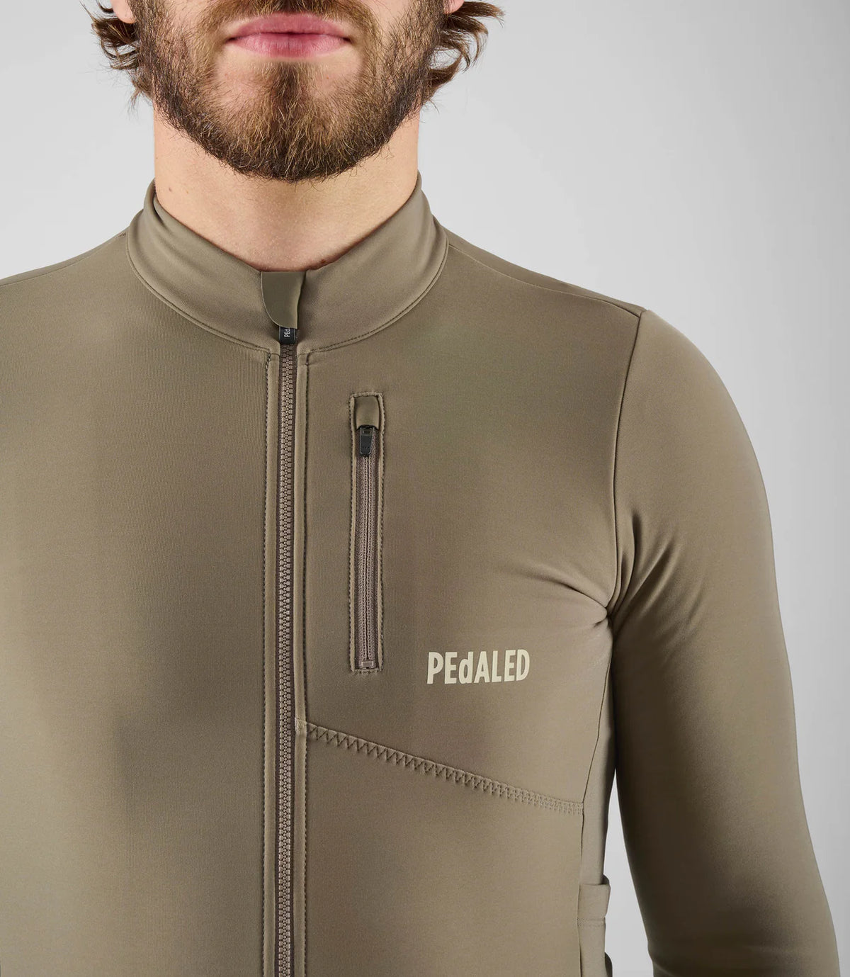 Maglia da ciclismo Odyssey a maniche lunghe - verde militare