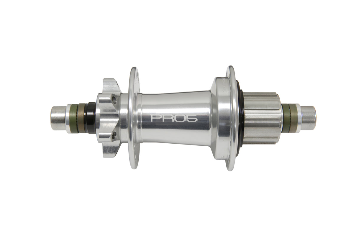 Pro 5 Trial/Singlespeed Hinterradnabe silber 32 Loch - 135 mm Bolt In Hope