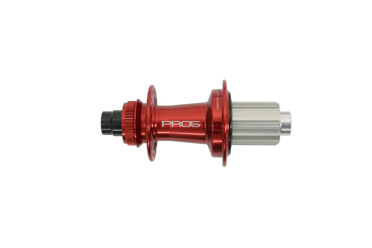 Pro 5 Hinterradnabe 32 Loch - Centerlock - rot - Shimano Aluminium Freilauf