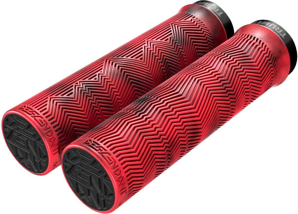 Discendente Lockring Manopole - Rosso-Nero marmorizzato