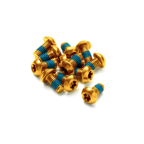 Screw set for brake discs - gold