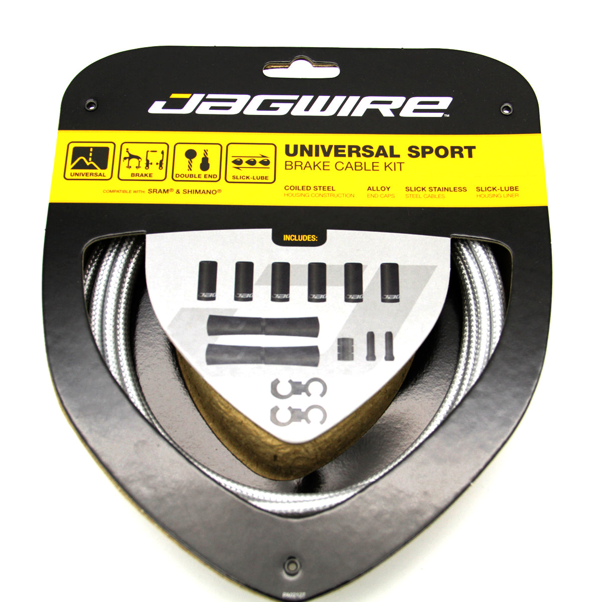 Brake Cable Set Universal Sport - Silver