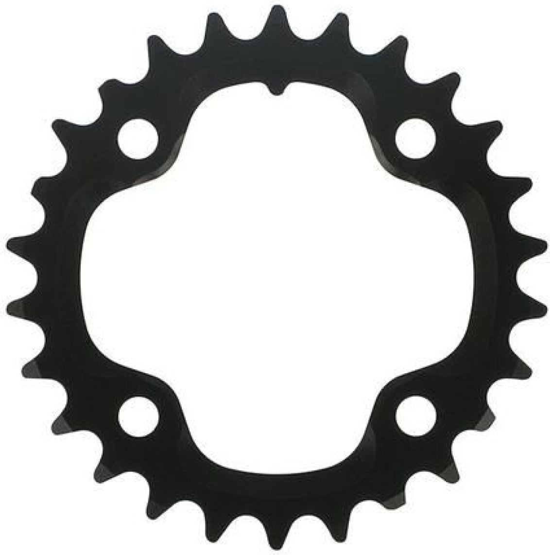 MTB chainring, 10-speed, bolt circle 80 mm, 26 teeth - black