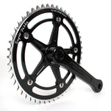 Super Pista Kurbelgarnitur 165mm - black