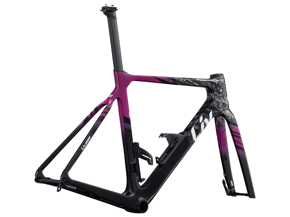EnviLiv Advanced SL Rahmenset - Aubergine / Raw Carbon Liv