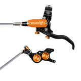 Ligne de frein en acier flexible Tech 4 EVO GR4 - noir/orange