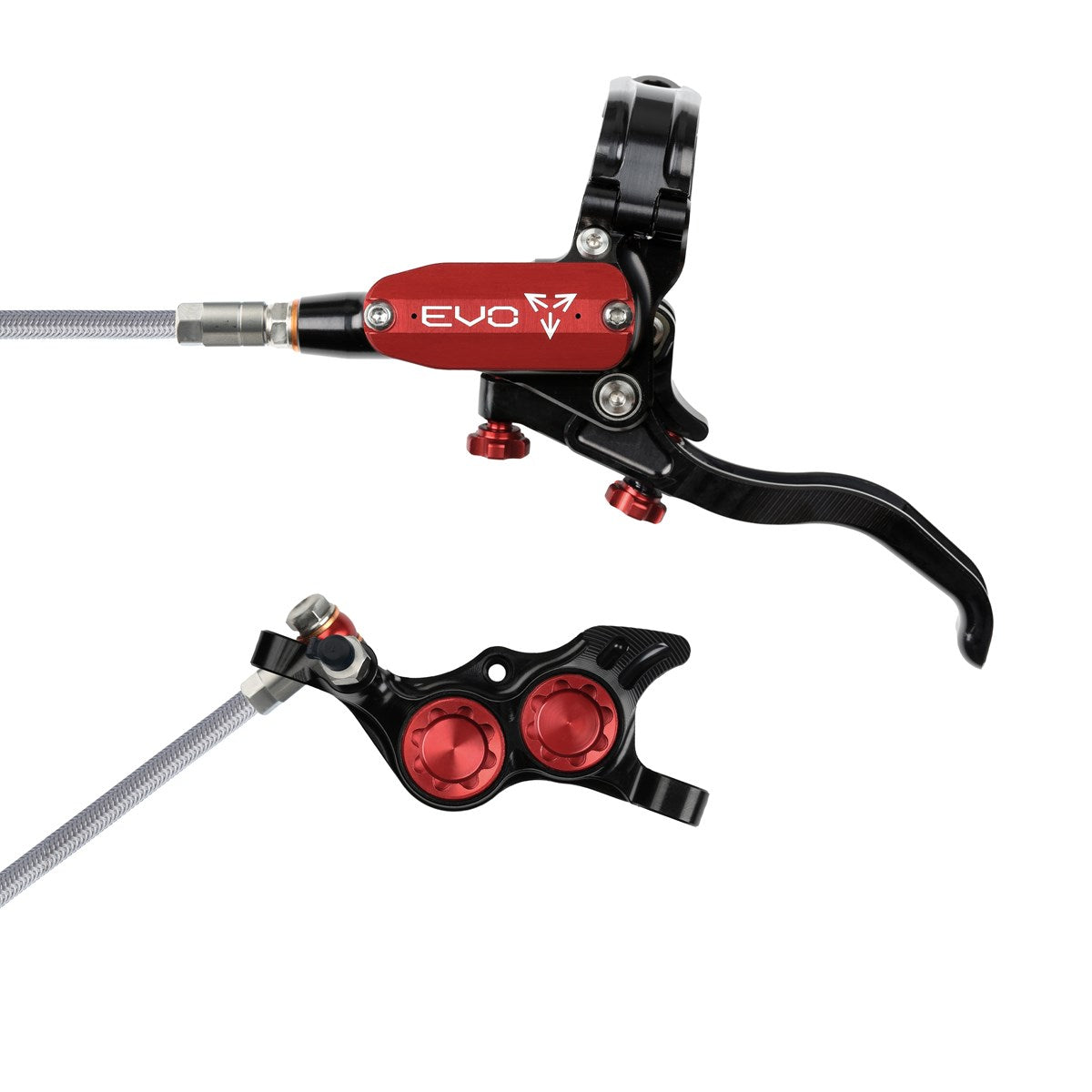 Tech 4 EVO TR4 Frein à disque avec durite en acier - noir/rouge
