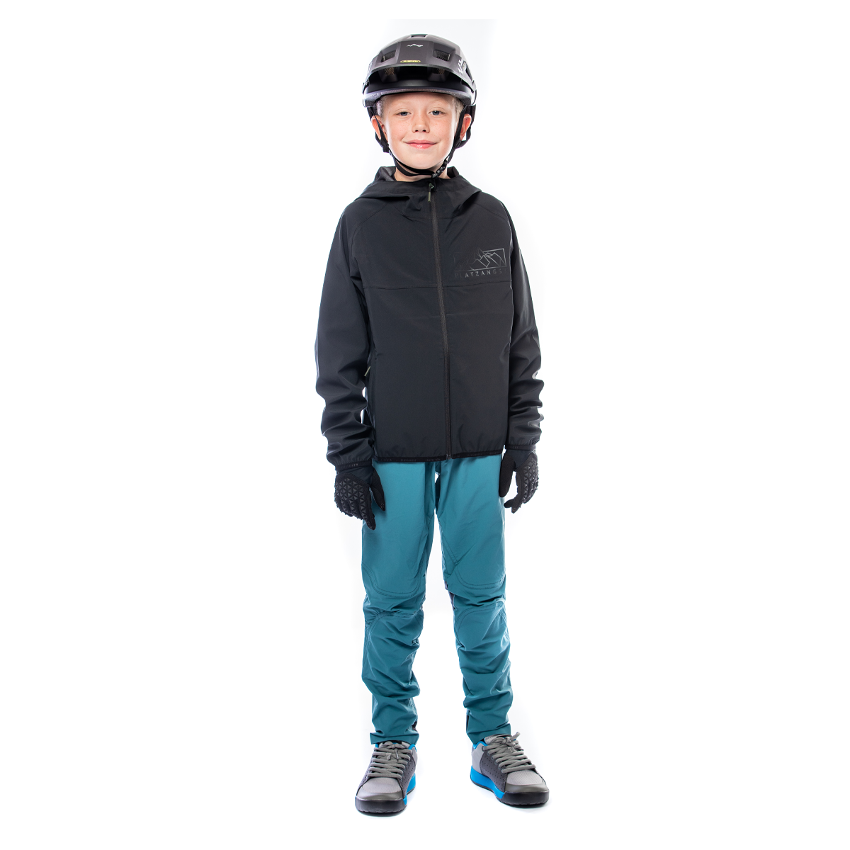 DFL Evo Regenjacke Youth - schwarz